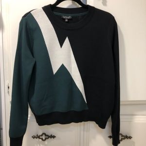 Topshop lightning bolt sweater
